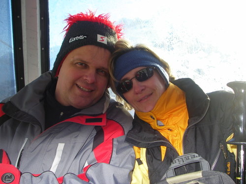 Au Ski à Schruns avant la chute d'Audrey